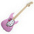  rose Hello Kitty Fender Stratocaster guitare